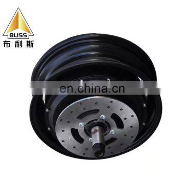 12 Inch Unilateral Shaft Split High Power Brushless DC Hub Electric Four Wheeler Tricycle 48V Gear Motor 3000W Electric Scooter photo-6