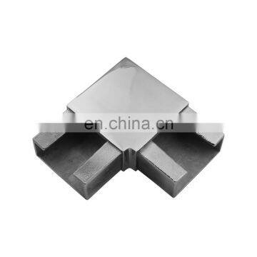 Stainless Steel Rail Fitting 90 Degree Elbow Slot Tube Connector