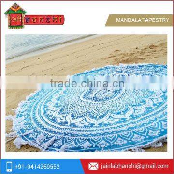 Indian Ombre Mandala Fringe Tassel Round Roundie Beach Throw Tapestry Round Yoga Mat Wall Hanging