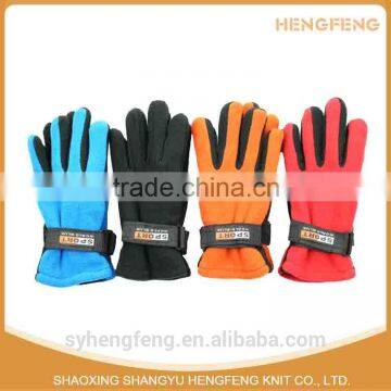 Wholesale cheap high quality polar fleece gloves plain gloves