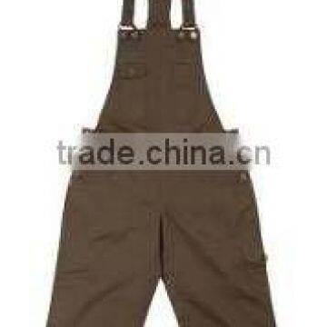 water and oil repellent bib pant