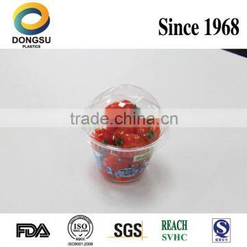 Transparent logo printing PET plastic cup for food packaging with high quality.and competitive price,