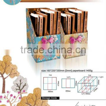 fabric covered storage boxes for document classification