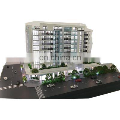 Architectural  3d mockup of apartment building , 1/150 scale model for Australian developer