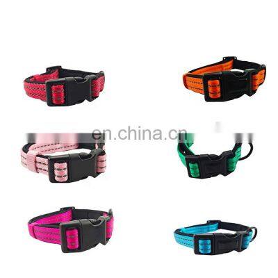 reflective dog collar with neoprene soft and comfortable dog collar