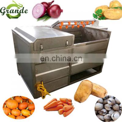 2020 Good Cleaning Effect Small Automatic Ginger Washing and Peeling Equipment for Sale