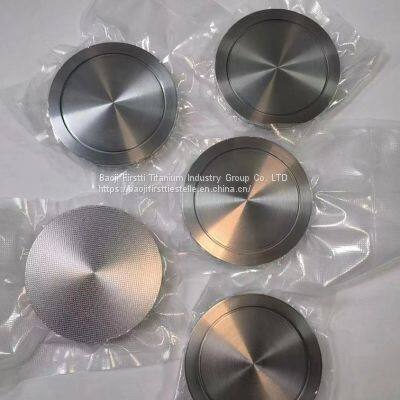 Shaanxi Baoji titanium round target high purity titanium target GR1 GR2 titanium target, uniform film formation