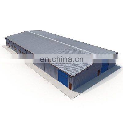 Low Cost Prefabricated Warehouse Building Steel Structure Warehouse Graphic Design 3D Model Design Onsite Training