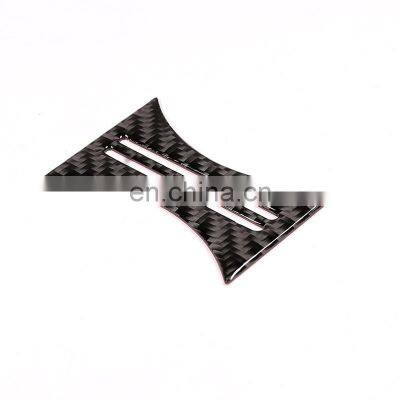 Real Carbon Fiber Car Interior Cup Holder Frame Trim For Mercedes Benz CLA GLA A W176 W177 C117 Accessories