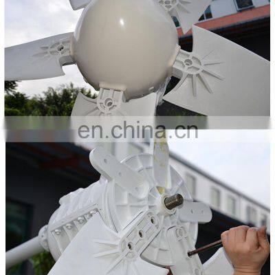 2000W Wind-solar Hybrid Home Wind Power Generation Five-blade Portable Manufacturers 48v Wind Generator Turbine Price photo-5