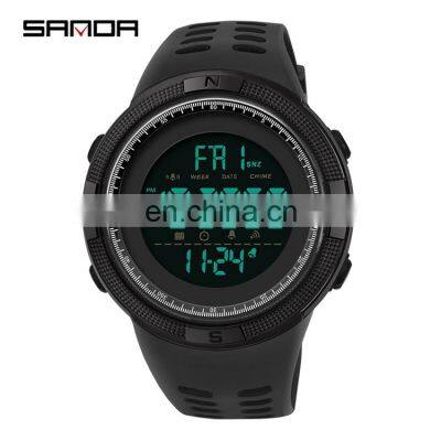 SANDA 2003 Sport Man Digital Fashionable Mens Multi-function Date Time Light Watch For Men With Resin