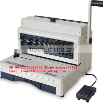 NanBo ET8809 Lower price Factory Twin Ring Binding Machine, Twin Spiral Binding Machine