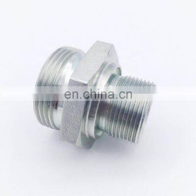 JIC 1/4 3/8 G1 Unf Thread Hydraulic Pipe Adapter Straight Threaded Male Stainless Steel Valve Adapter