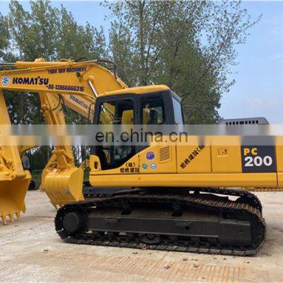 Perfect condition Japan made used komatsu digging machinery pc200-7 construction equipment