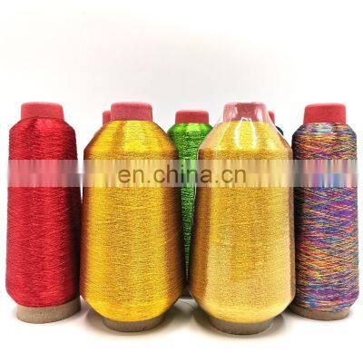 OEKO TEX Metallic Embroidery Polyester Thread Gold Silver Metallic Embroidery Thread