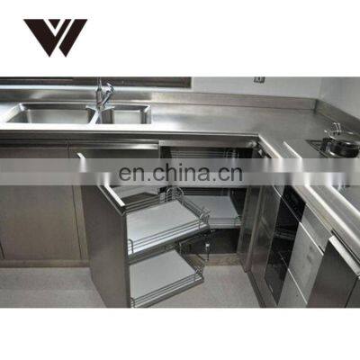 Weldon Custom Stainless Steel Commercial Kitchen Cabinets Designs photo-4