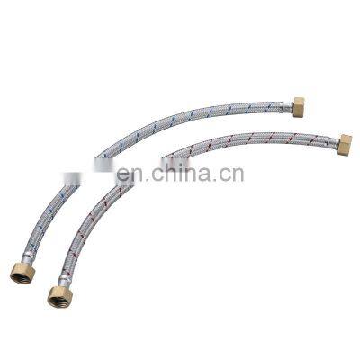 Length Optional Stainless Steel Flexible Braided Metal Hose For Wash Basin