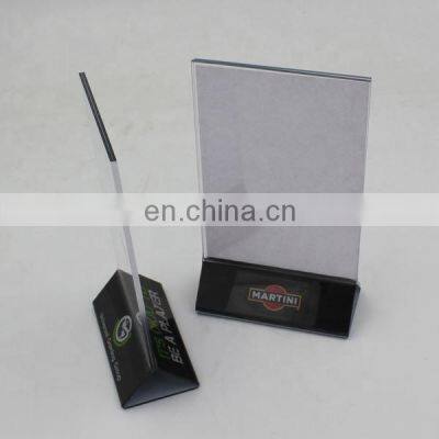 Acrylic Sign Holder Table Card Display Menu photo-4