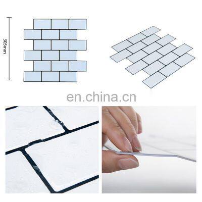 Amzaon Hot Sell 3d Peel and Stick Backsplash Interior Wall Decorative Peel and Stick Tile photo-4