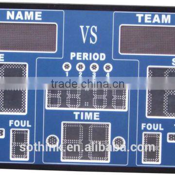 Cheap warterproof outdoor LED scoreboard with shot clock