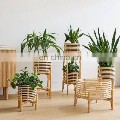 Unique Collection Of Rattan Plant Stand High Quality Wicker Flower Pot Holder Basket Cheap Wholesale Best Price