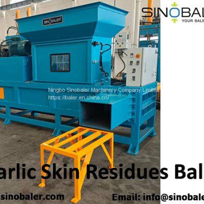 Repurposing Garlic Skin Residues with a Garlic Skin Residues Baler