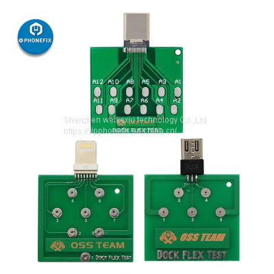 USB Dock Tail Plug Port Test Board for iPhone U2 Micro Ports Testing