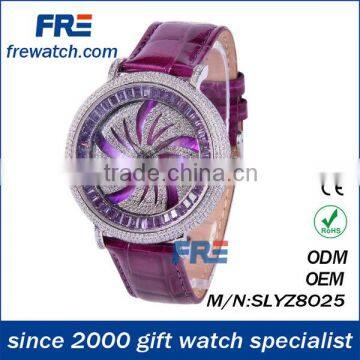 Crystal latest ladies fashion watches