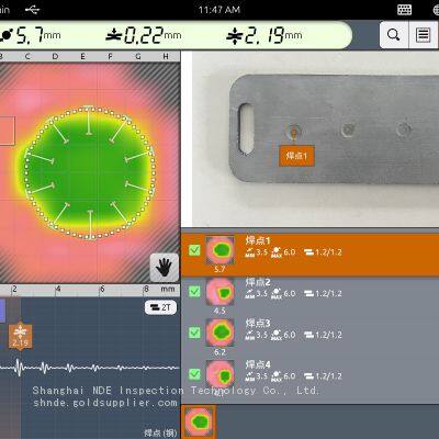 Ultrasonic test the quality of spot weld