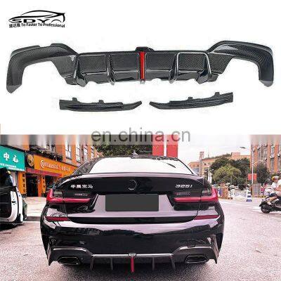 G20 Pre KB Style High Quality Carbon Fiber Rear Diffuser Rear Bumper Lip For BMW G20 Pre 2020-2022