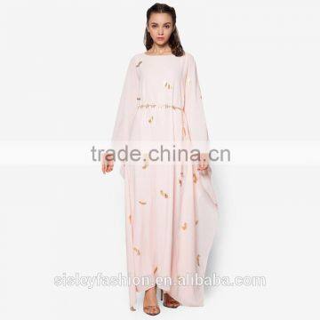 Islamic dress design ladies custom abaya modern muslim clothing OEM D269