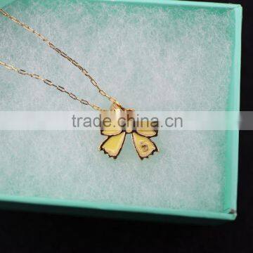 2015 Factory Direct Sell Personality Latest Design Fashion Valentine's Gift Bowknot Pendant Necklace Costume Jewelry Necklace photo-4