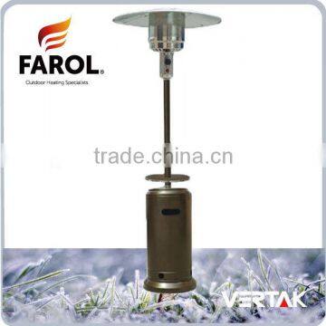 Metal hammered patio heater