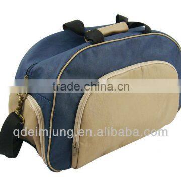 promotional durable pu travel bags men trolley bag