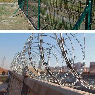 Razor Wire Stainless Steel Roller Cage Anti Rust Protection Barbed Wire Barbed Wire Anti Theft Anti Climbing Barbed Wire Fence Anti Climbing Mesh photo-5