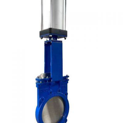 Stainless Steel Knife Gate Valve CF8 SS 303/304/316L/201 Pneumatic Petal Type 8 Inch DN200 Knife Gate Valve photo-5