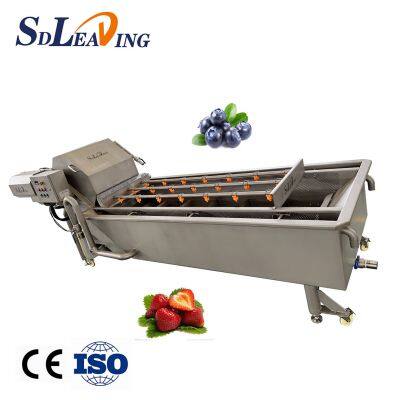 Vegetable and Fruit Washing Machine Bubble Cleaning Cabbage Lettuce Pepper Washer for Vegetable Processing Plants