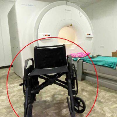 China Plastic Wheelchair / MRI Compatible to 1.5T and 3.0T MR Equipment