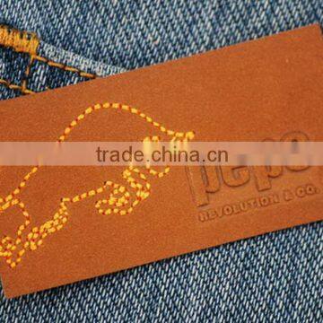 New Wholesale Super Quality Custom Made Embossed Leather Patches photo-2