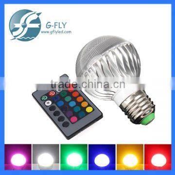 3w color chang light bulb led with remote                        
                                                Quality Choice