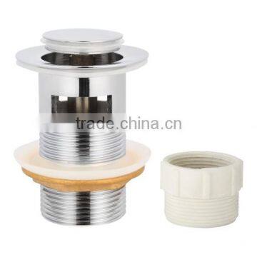 KingChun Free Samples wash basin chrome pop up waste for bathroom drain with overflow(K801)