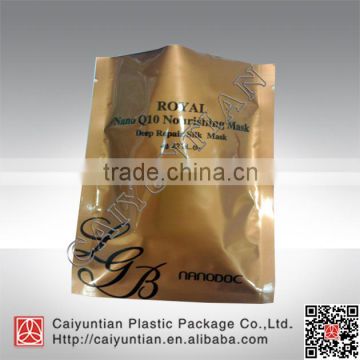 Customized design laminated facial mask package bags, package bag for facial mask,foil lamination bag for eye mask