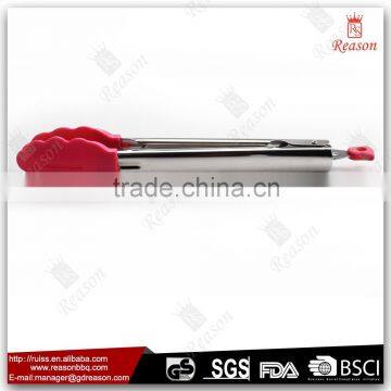 Silicone plastic kitchen bread tongs