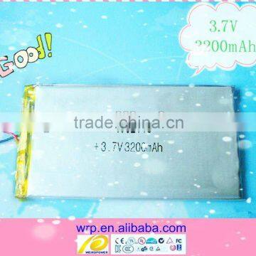 3.7V3200mAh tablet pc battery