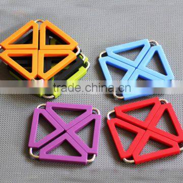 100% Eco-frifenly Silicone Foldable Coaster/mat/pot Pad Quality Choice photo-2