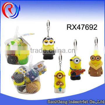 Hot Sale Custom Rubber Minions Keychain Toys photo-3