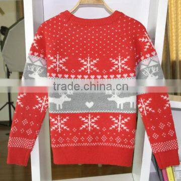 Woman Fashion Knitted Cashmere Pullover Sweater