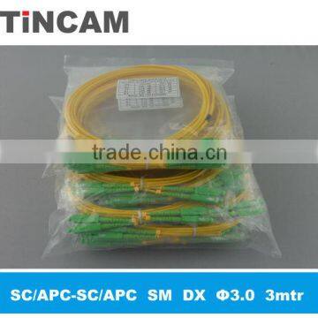 5m APC single mode G657A duplex fiber patch cord