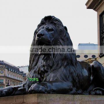 Bronze Trafalgar Square big lion statue