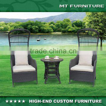 Modern Rattan Garden Furniture Table and Chairs Bistro Set